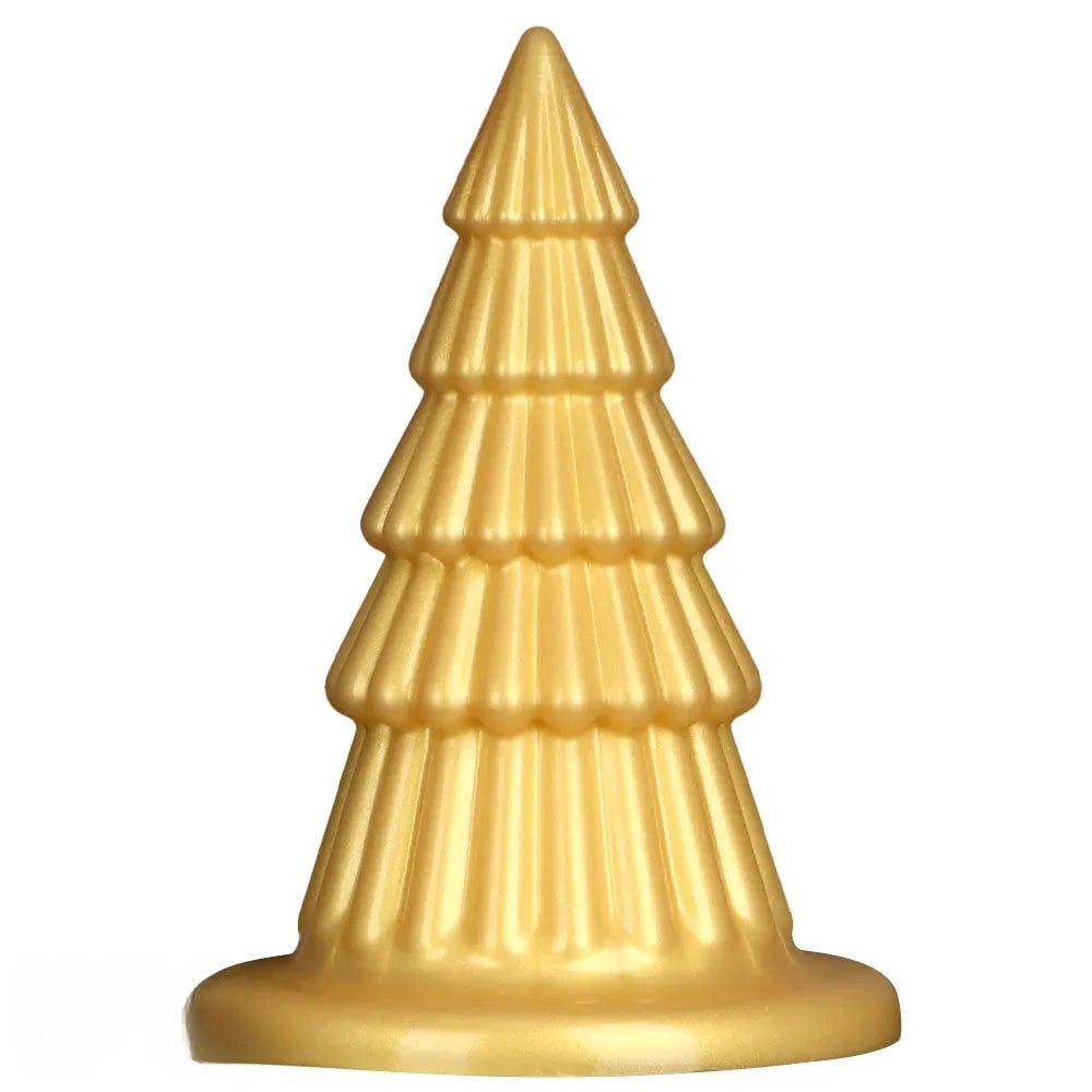 7.67in Christmas Tree Silicone Soft Extra Butt Plug Dildo With Suction Cup