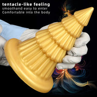 7.67in Christmas Tree Silicone Soft Extra Butt Plug Dildo With Suction Cup