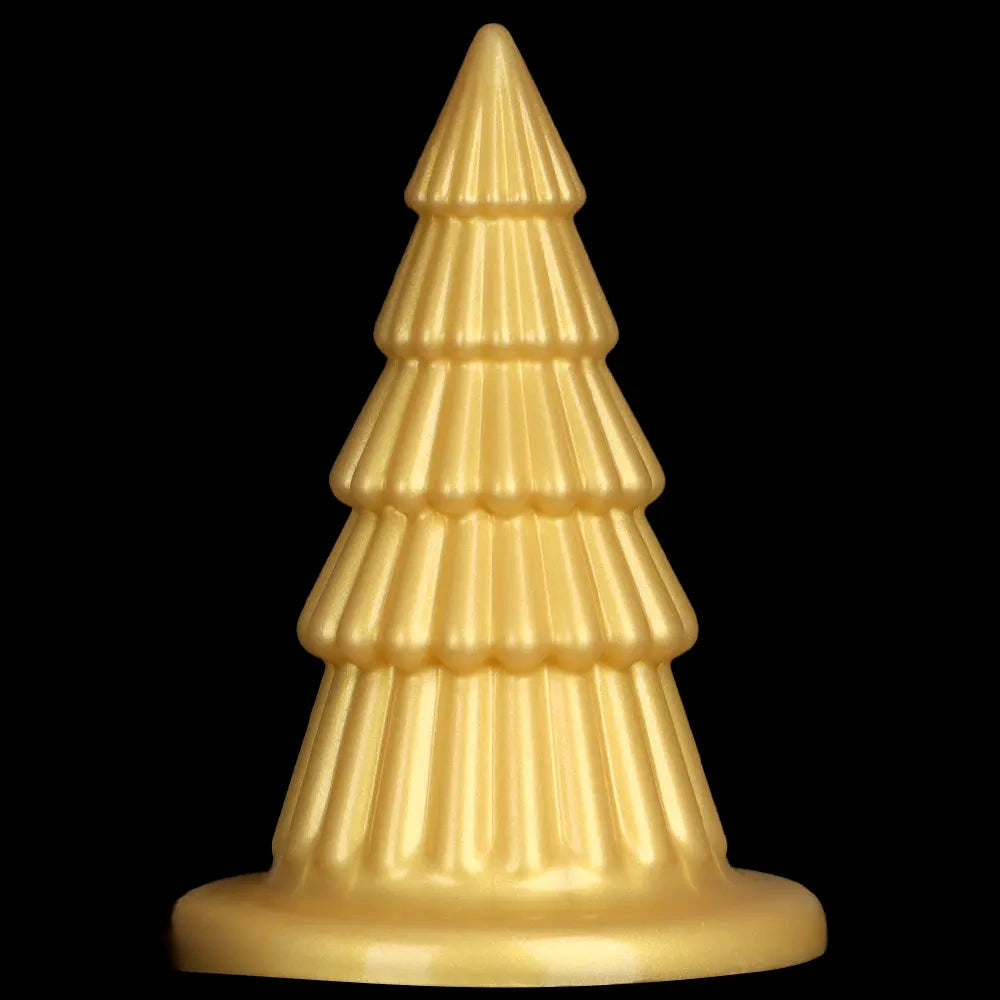 7.67in Christmas Tree Silicone Soft Extra Butt Plug Dildo With Suction Cup