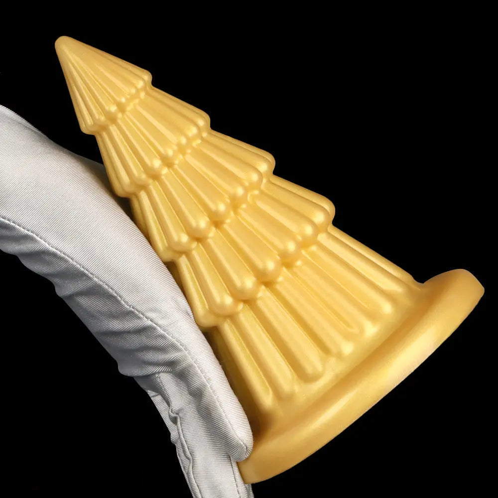 7.67in Christmas Tree Silicone Soft Extra Butt Plug Dildo With Suction Cup