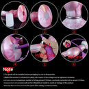 7.67in Fantasy Inflatable Silicone Soft Dildo Dog Knot Anal Women Dildo