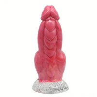 7.67in Fantasy Monster Silicone Soft Dildo For Prostate With Big Knot