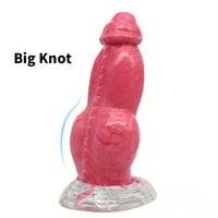 7.67in Fantasy Monster Silicone Soft Dildo For Prostate With Big Knot