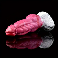 7.67in Fantasy Monster Silicone Soft Dildo For Prostate With Big Knot