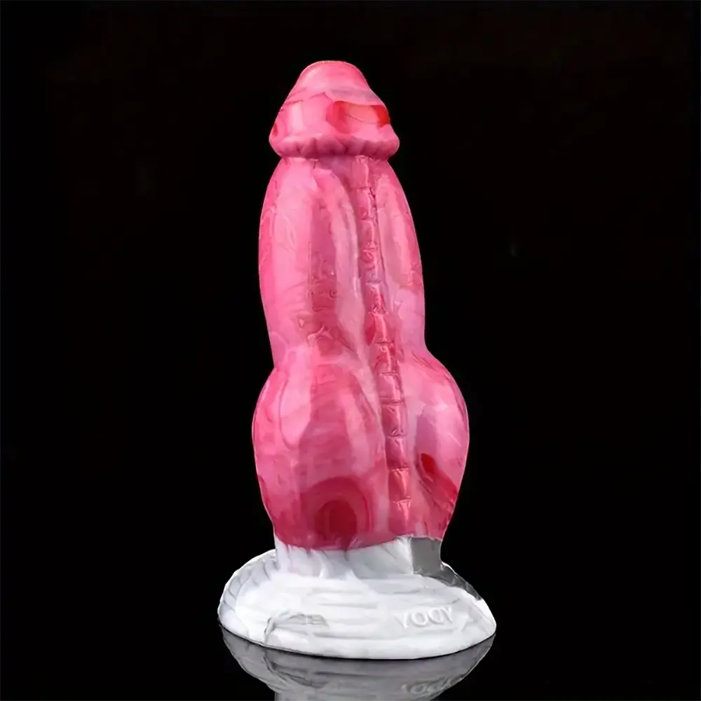 7.67in Fantasy Monster Silicone Soft Dildo For Prostate With Big Knot