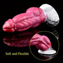 7.67in Fantasy Monster Silicone Soft Dildo For Prostate With Big Knot