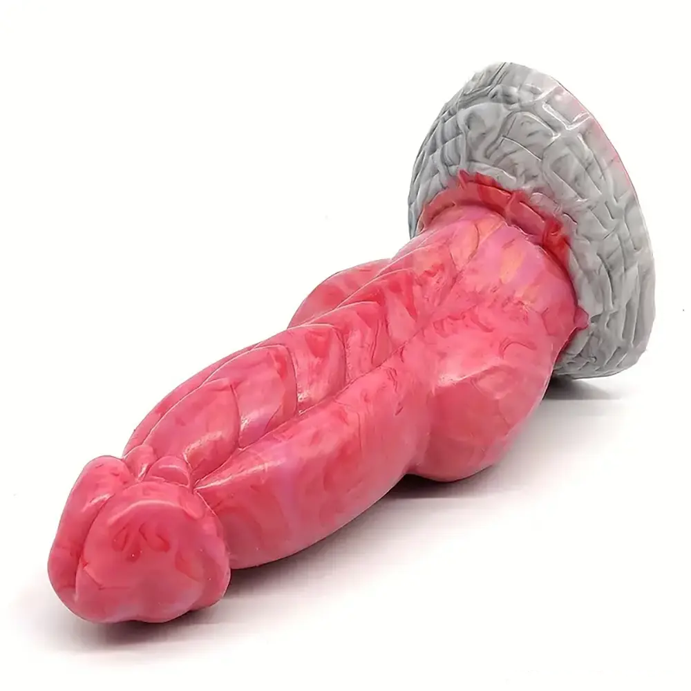 7.67in Fantasy Monster Silicone Soft Dildo For Prostate With Big Knot