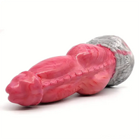 7.67in Fantasy Monster Silicone Soft Dildo For Prostate With Big Knot