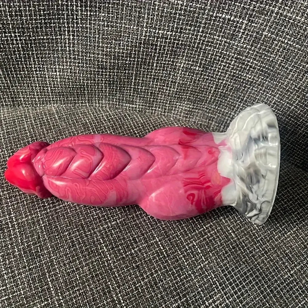 7.67in Fantasy Monster Silicone Soft Dildo For Prostate With Big Knot