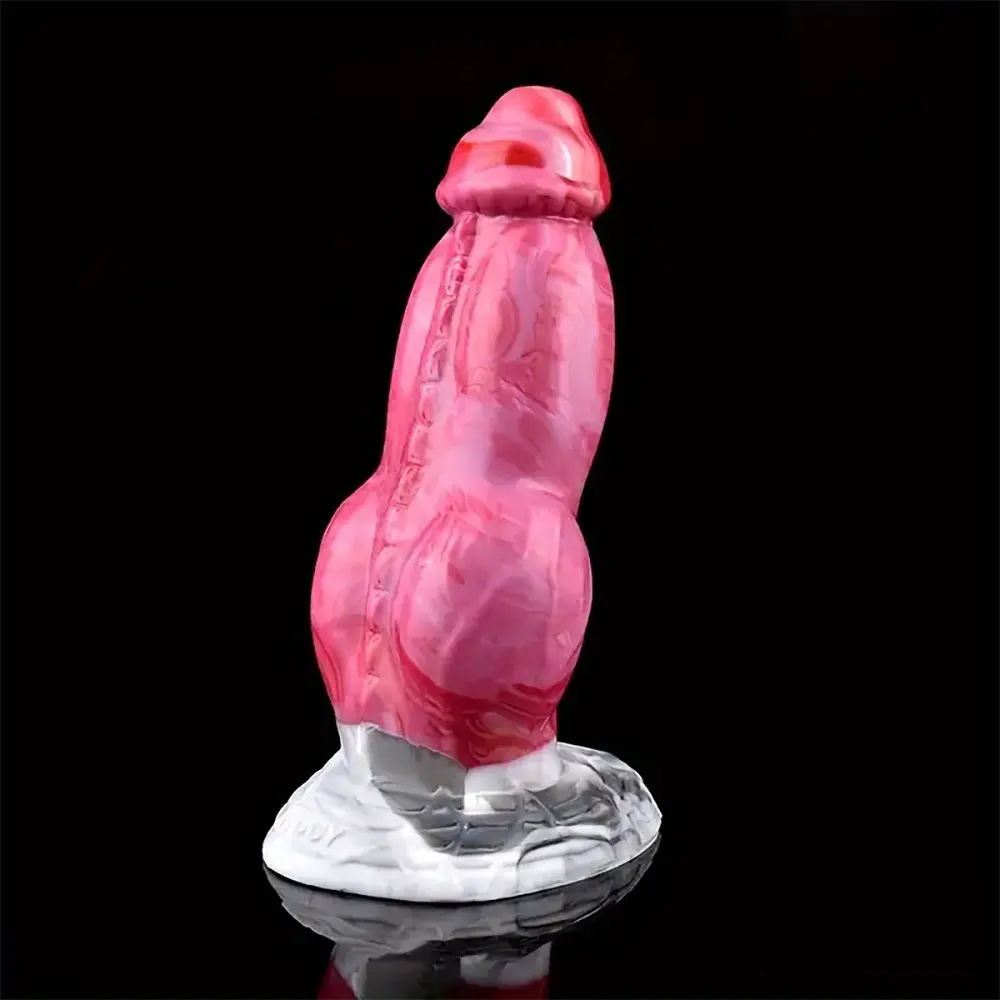 7.67in Fantasy Monster Silicone Soft Dildo For Prostate With Big Knot
