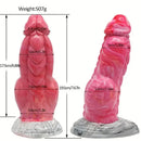 7.67in Fantasy Monster Silicone Soft Dildo For Prostate With Big Knot