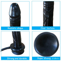 7.67in Inflatable Dildo Realistic Shape Suction Dildo Sex Toy
