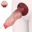 7.67in Liquid Silicone Dog Knot Squirting Dildo Real Water Spray Cock