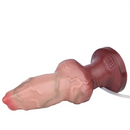 7.67in Liquid Silicone Dog Knot Squirting Dildo Real Water Spray Cock