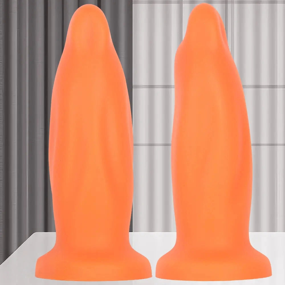 7.67in Liquid Silicone Thick Soft Dolphin Animal Dildo For Cock Clit Orgasm
