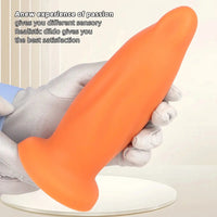 7.67in Liquid Silicone Thick Soft Dolphin Animal Dildo For Cock Clit Orgasm