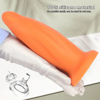 7.67in Liquid Silicone Thick Soft Dolphin Animal Dildo For Cock Clit Orgasm