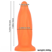 7.67in Liquid Silicone Thick Soft Dolphin Animal Dildo For Cock Clit Orgasm