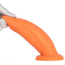 7.67in Liquid Silicone Thick Soft Dolphin Animal Dildo For Cock Clit Orgasm