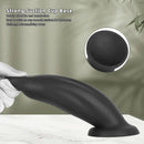 7.67in Liquid Silicone Thick Soft Dolphin Animal Dildo For Cock Clit Orgasm