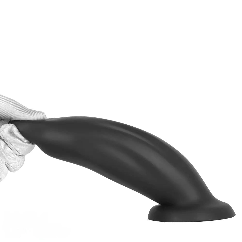 7.67in Liquid Silicone Thick Soft Dolphin Animal Dildo For Cock Clit Orgasm