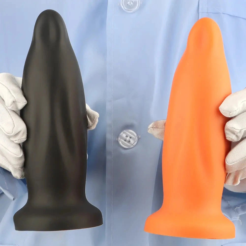 7.67in Liquid Silicone Thick Soft Dolphin Animal Dildo For Cock Clit Orgasm