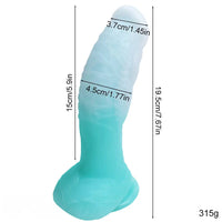 7.67in Luminous Silicone Soft Dragon Dildo For Women Men Masturbation