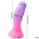 7.67in Luminous Silicone Soft Dragon Dildo For Women Men Masturbation