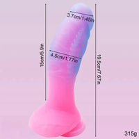 7.67in Luminous Silicone Soft Dragon Dildo For Women Men Masturbation