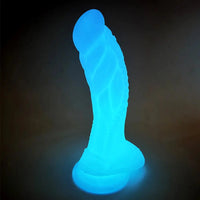 7.67in Luminous Silicone Soft Dragon Dildo For Women Men Masturbation