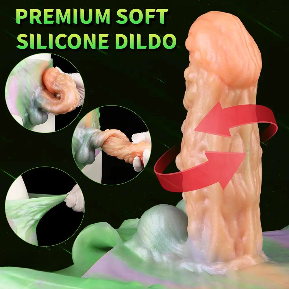 7.67in Monster Hollow Dildo Harness Pants Strap on Cock Fantasy Dildo