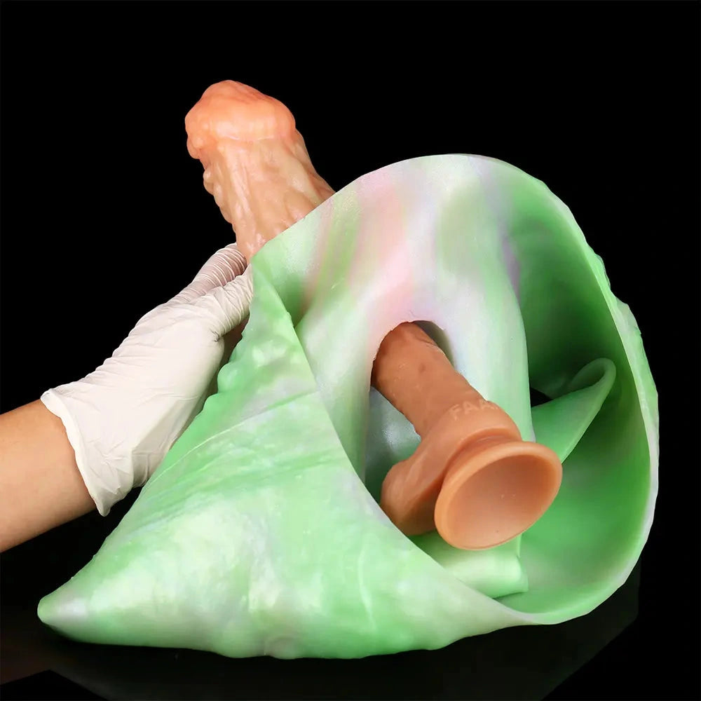 7.67in Monster Hollow Dildo Harness Pants Strap on Cock Fantasy Dildo