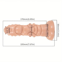 7.67in Monster Odd Dildo with Strong Suction Cup Sex Toys For Women/Men