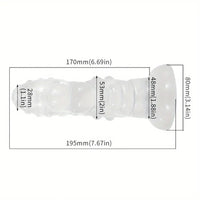 7.67in Monster Odd Dildo with Strong Suction Cup Sex Toys For Women/Men