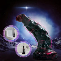 7.67in Monster Silicone Soft Dildo With Suction Cup For Prostate Massage