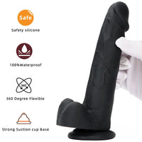 7.67in Premium Silicone Soft Mixed Color Dildo For Anal Masturbation