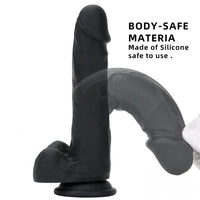 7.67in Premium Silicone Soft Mixed Color Dildo For Anal Masturbation