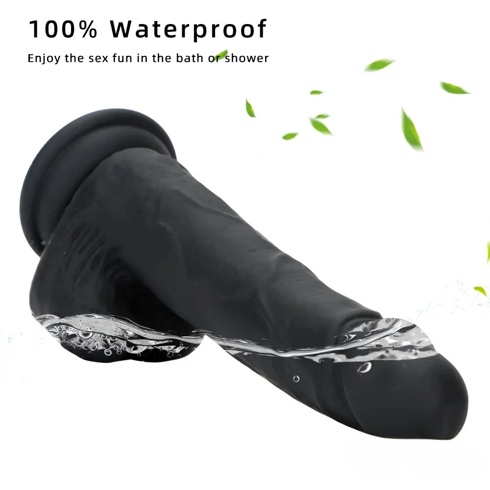 7.67in Premium Silicone Soft Mixed Color Dildo For Anal Masturbation