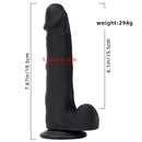 7.67in Premium Silicone Soft Mixed Color Dildo For Anal Masturbation