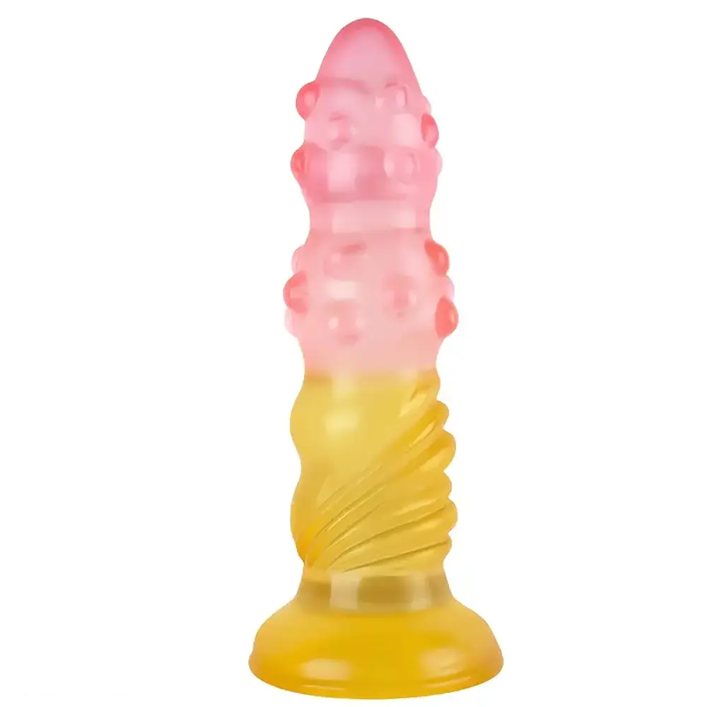 7.67in PVC Spiked Anal Prostate Butt Dildo For Penis G-spot Anal Game