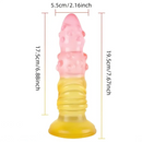 7.67in PVC Spiked Anal Prostate Butt Dildo For Penis G-spot Anal Game