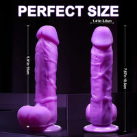7.67in Real Purple Dildo G-spot Stimulation Anal Sex Adult Sex Toy