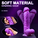 7.67in Real Purple Dildo G-spot Stimulation Anal Sex Adult Sex Toy