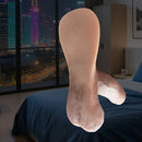 7.67in Sexy Foreskin Uncut Ultra Soft Realistic Toy Silicone Hanging Dildo
