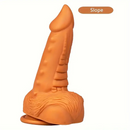 7.67in Sharp Head Spiked Silicone Soft Dildo For G-Spot Stimulation