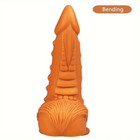 7.67in Sharp Head Spiked Silicone Soft Dildo For G-Spot Stimulation