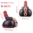 7.67in Silicone Fantasy Horse Dildo Masturbator Heavy Duty Suction Cup
