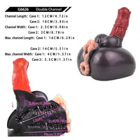 7.67in Silicone Fantasy Horse Dildo Masturbator Heavy Duty Suction Cup