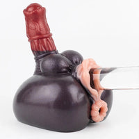 7.67in Silicone Fantasy Horse Dildo Masturbator Heavy Duty Suction Cup