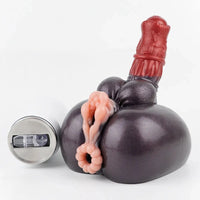 7.67in Silicone Fantasy Horse Dildo Masturbator Heavy Duty Suction Cup